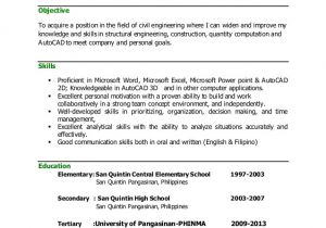 Engineer Resume Philippines Maryjoymacam Cv