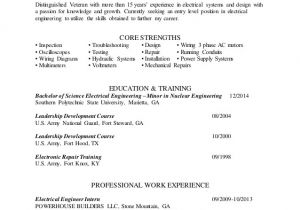 Engineer Resume Profile Electrical Engineer Resume