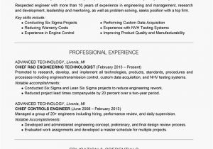 Engineer Resume Profile Engineer Resume Example and Writing Tips