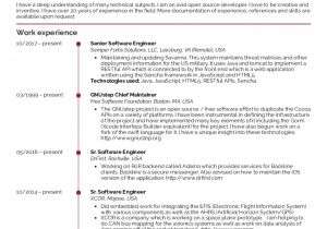 Engineer Resume Profile Examples Resume Examples by Real People Senior software Engineer