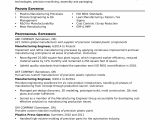Engineer Resume Qualifications Sample Resume for A Midlevel Manufacturing Engineer