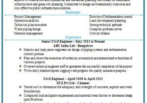 Engineer Resume Template Doc Civil Engineering Resume Doc 1 Career Resume