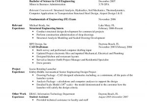 Engineer Resume with No Experience Image Result for Mechanical Engineering Student Resume