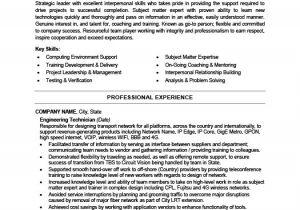 Engineer Technician Resume Example Engineering Technician Resume Template Premium Resume