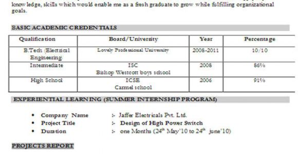 Engineering Fresher Resume format Download In Ms Word 45 Fresher Resume Templates Pdf Doc Free Premium