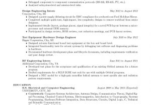 Engineering Graduate Resume Sample Resume for Fresh Graduate Chemical Engineering