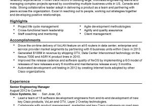 Engineering Manager Resume Professional Senior Engineering Manager Templates to