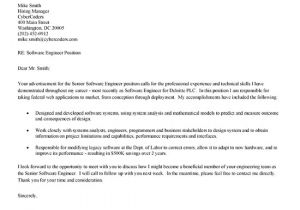 Engineering Placement Cover Letter software Engineer Cover Letter Example It Professional