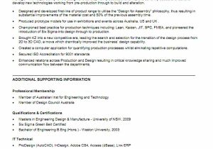 Engineering Resume Australia Mechanical Engineer Resume Template Example