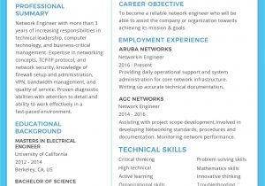 Engineering Resume Download Free Basic Network Engineer Resume and Cv Template In