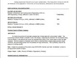 Engineering Resume format Electronic Engineer Resume format