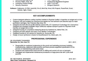 Engineering Resume Model Objectives Of the Job are Very Important You Need to