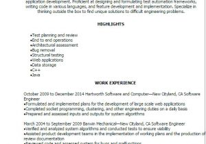Engineering Resume Summary Professional software Engineer Resume Templates to