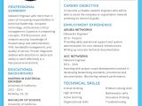 Engineering Resume Templates Free Basic Network Engineer Resume and Cv Template In