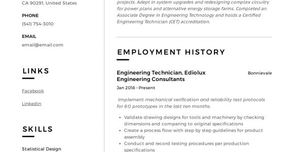 Engineering Resume Writer Engineering Technician Resume Writing Guide 12