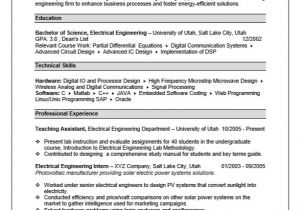 Engineering Resume Writing Service Electrical Engineering Apprentice Resume Sample Resume