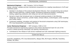 Engineering Skills Resume Sample Resume for A Midlevel Mechanical Engineer Monster Com