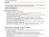 Engineering Technician Resume Engineering Technician Resume Samples Qwikresume