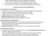 Engineering Technician Resume No College Degree Resume Samples Archives Page 2 Of 5