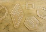 English Paper Piecing Plastic Templates Acrylic Templates for English Paper Piecing