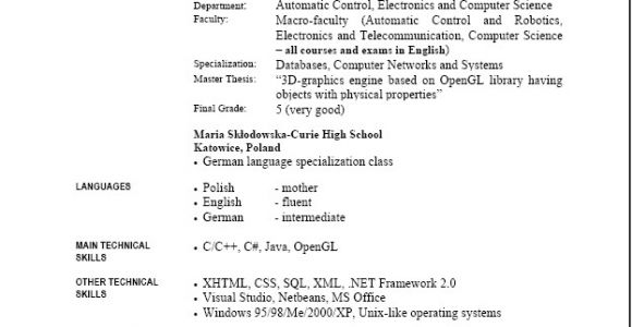 English Resume format Word 9 English Resume format Download Penn Working Papers