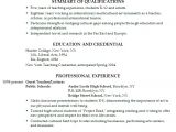 English Resume Template Resume for A Teacher Fulbright Commission Susan Ireland