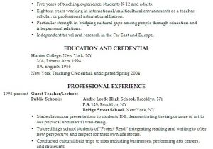 English Resume Template Resume for A Teacher Fulbright Commission Susan Ireland