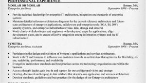Enterprise Architect Resume Sample Architect Resume Architect Resume Resume Cv Template