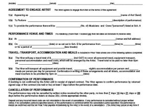 Entertainment Contract Templates Free Download Entertainment Management Contract Template Templates