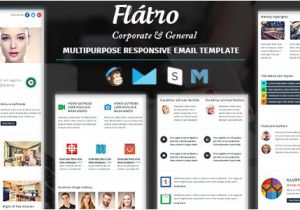 Envato Responsive Email Templates Flatro Responsive Email Newsletter Templates by