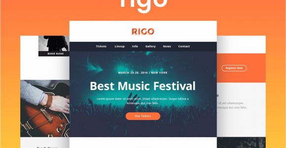 Envato Responsive Email Templates Rigo Responsive Email and Newsletter Template by