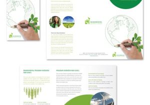 Environment Brochure Template Environmental Protection Tri Fold Brochure Template