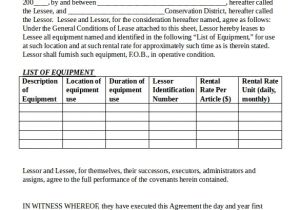 Equipment Hire Contract Template Rental Agreement Templates 15 Free Word Pdf Documents