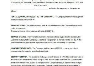 Equipment Rental Contract Template Word Rental Agreement Template 20 Free Word Excel Pdf