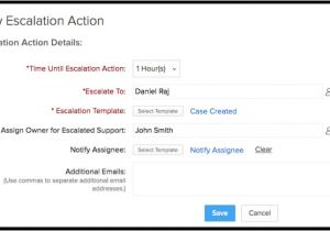 Escalation Email Template Ticket Escalation Rules