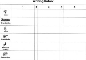 Essay Grading Rubric Template Writing Rubric for Second Grade Common Core Writing