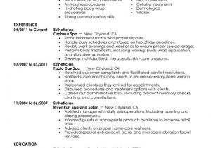 Esthetician Resume Template Download Esthetician Resume Examples Created by Pros