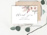 Etsy Thank You Card Wedding Thank You Cards Template Wedding Inserts 100 Editable Text