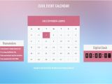 Event Calendar Template for Website Calendar Website Template Hunecompany Com