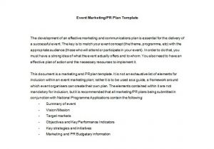 Event Marketing Proposal Template event Planning Template 9 Free Word Pdf Documents