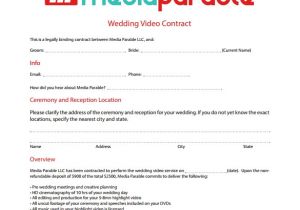 Event Videographers Wedding Videography Contract Template Videography Contract Template 10 Download Free