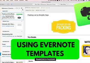 Evernote Templates Download Using Evernote Templates Workshop From Simply Days Youtube