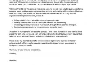 Example Of A Cover Letter for Customer Service Best Sales Customer Service Representatives Cover Letter