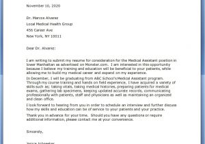 Example Of A Cover Letter for Medical assistant Best Photos Of Physician assistant Cover Letter