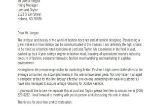 Example Of A Cover Letter for Retail 7 Retail Cover Letter Templates Free Sample Example