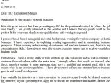 Example Of A Cover Letter for Retail Retail Cover Letter Example Icover org Uk