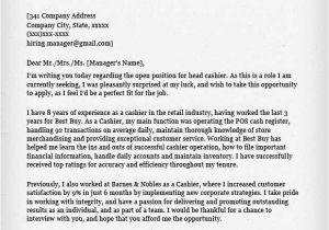 Example Of A Cover Letter for Retail Retail Cover Letter Samples Resume Genius