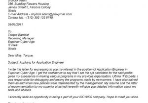 Example Of A Cover Letter when Applying for A Job Writing A Cover Letter for A Job Application Examples