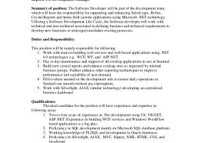 Example Of A Job Description Template 11 software Engineer Job Description Templates Pdf Doc