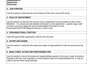 Example Of A Job Description Template 49 Free Job Description Templates Examples Free